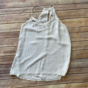 Express White Key Hole Tank Top Small